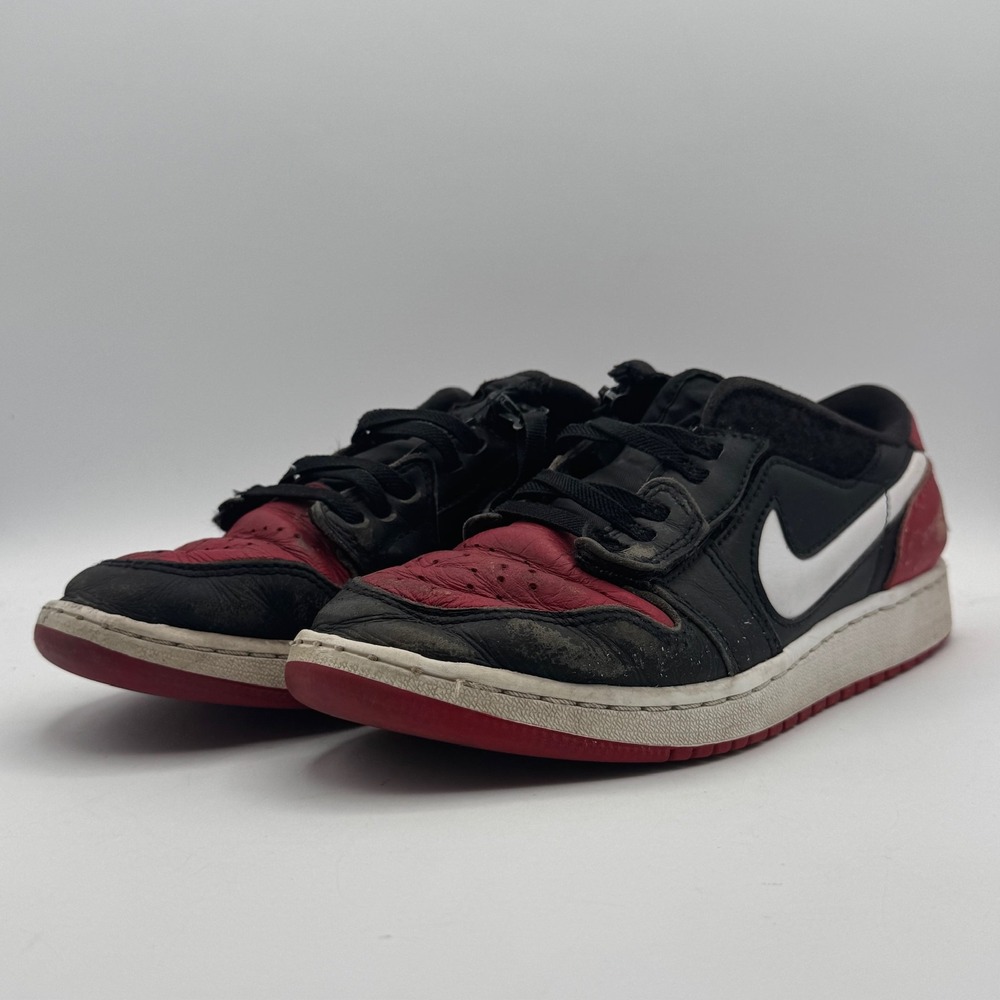 Jordan 1 Low OG Black Toe Shoes Youth Size 5.5 Black Red‎ White 2015 Bred Low OG